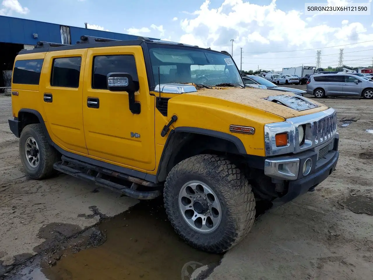 2006 Hummer H2 VIN: 5GRGN23UX6H121590 Lot: 60219956