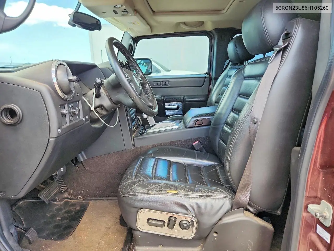 2006 Hummer H2 VIN: 5GRGN23U86H105260 Lot: 60706056