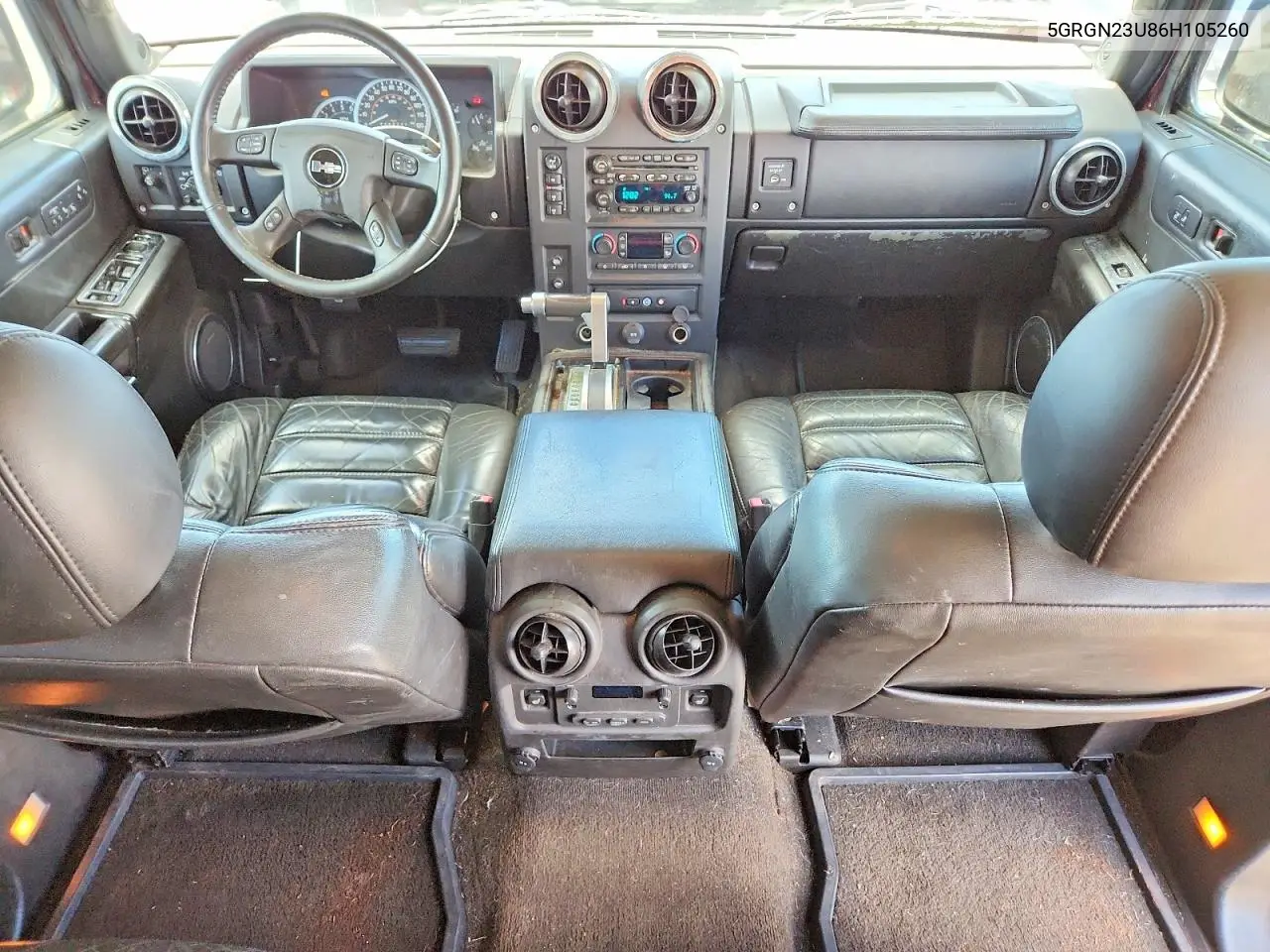 2006 Hummer H2 VIN: 5GRGN23U86H105260 Lot: 60706056
