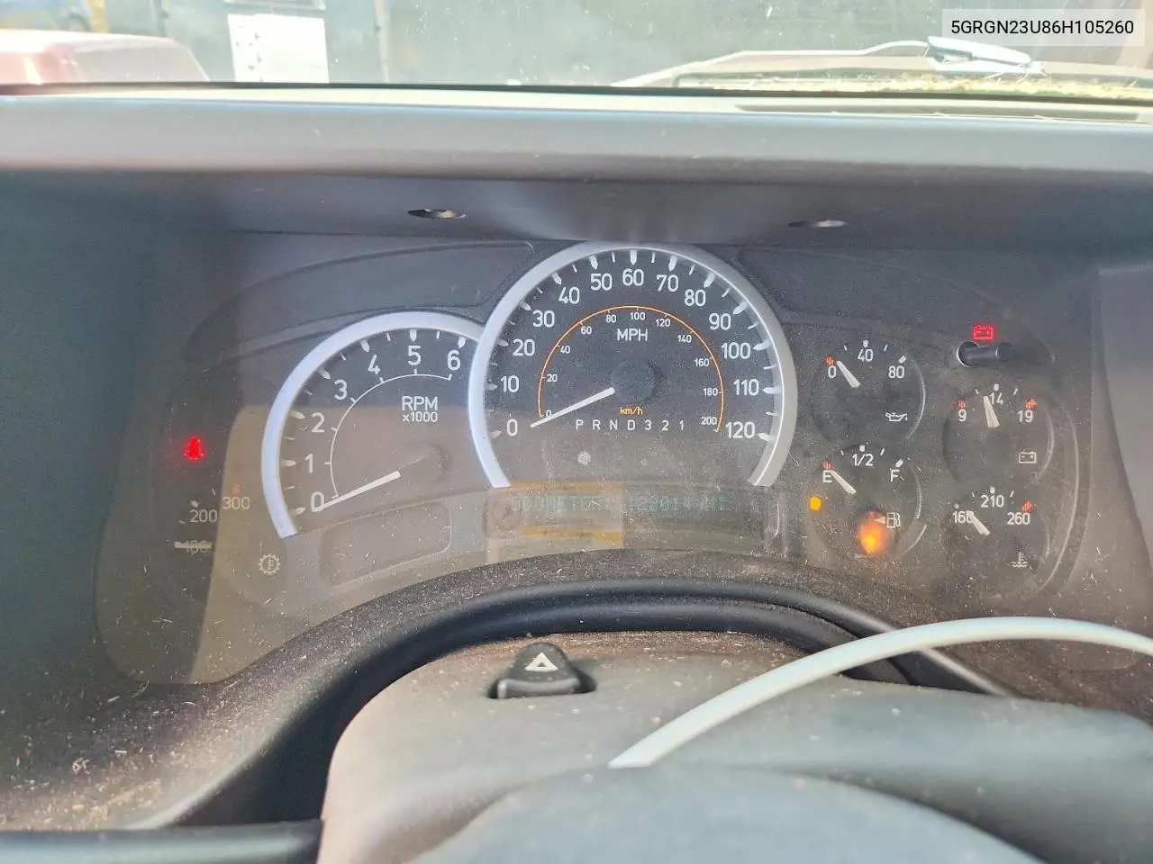 2006 Hummer H2 VIN: 5GRGN23U86H105260 Lot: 60706056