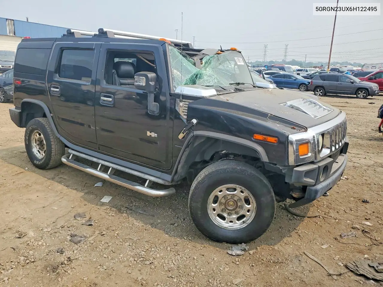 2006 Hummer H2 VIN: 5GRGN23UX6H122495 Lot: 61068116