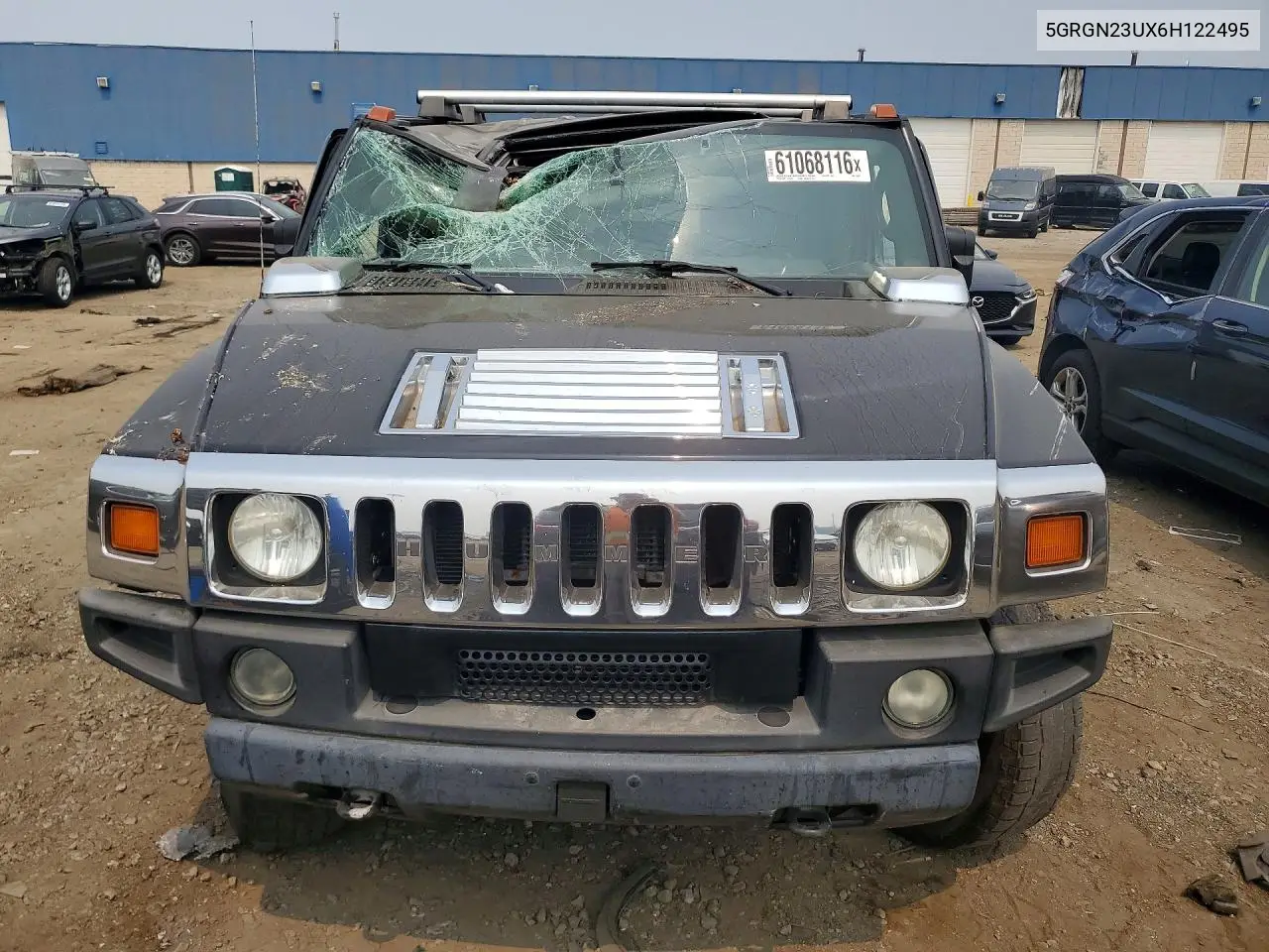 2006 Hummer H2 VIN: 5GRGN23UX6H122495 Lot: 61068116
