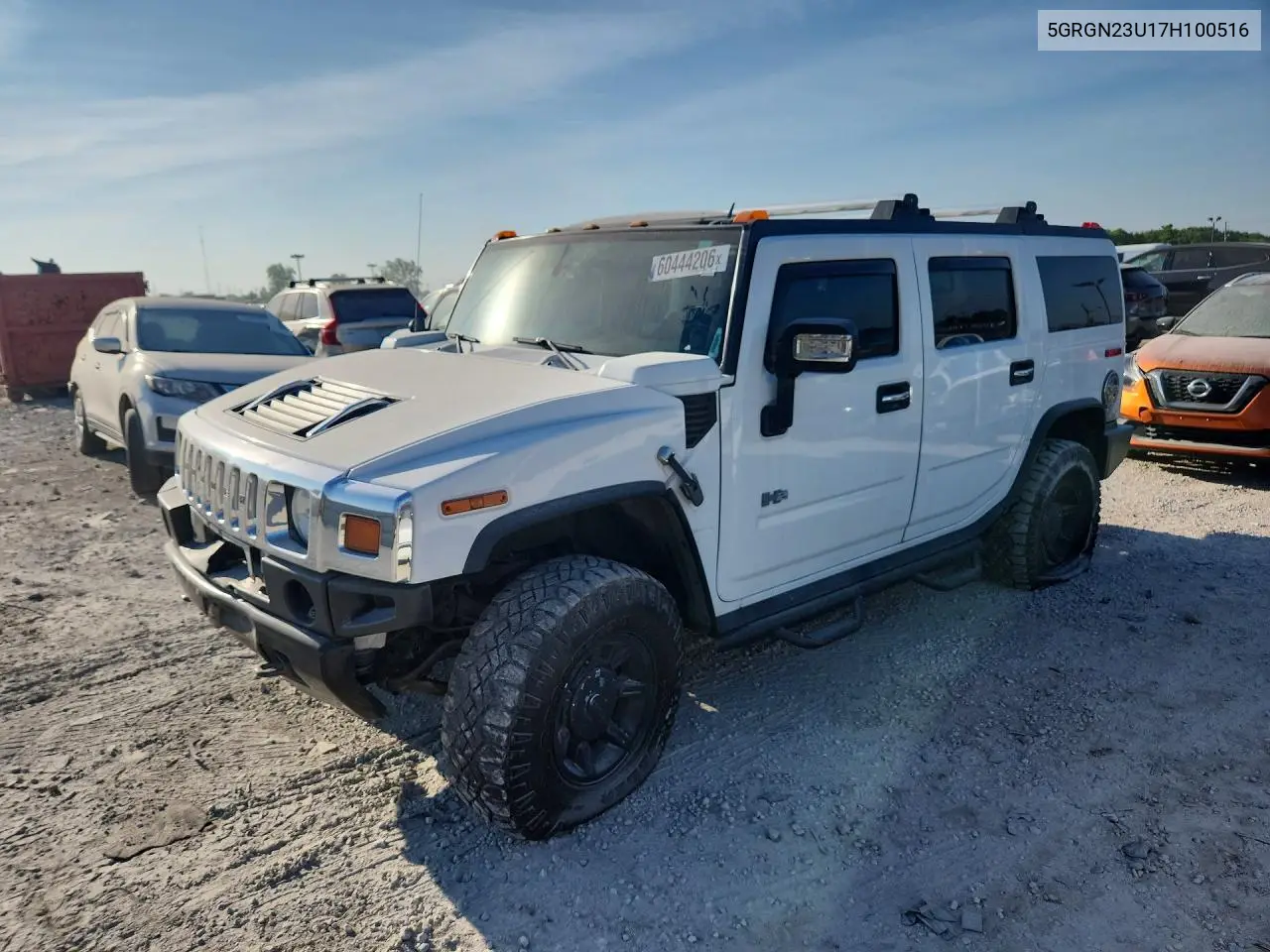 2007 Hummer H2 VIN: 5GRGN23U17H100516 Lot: 60444206