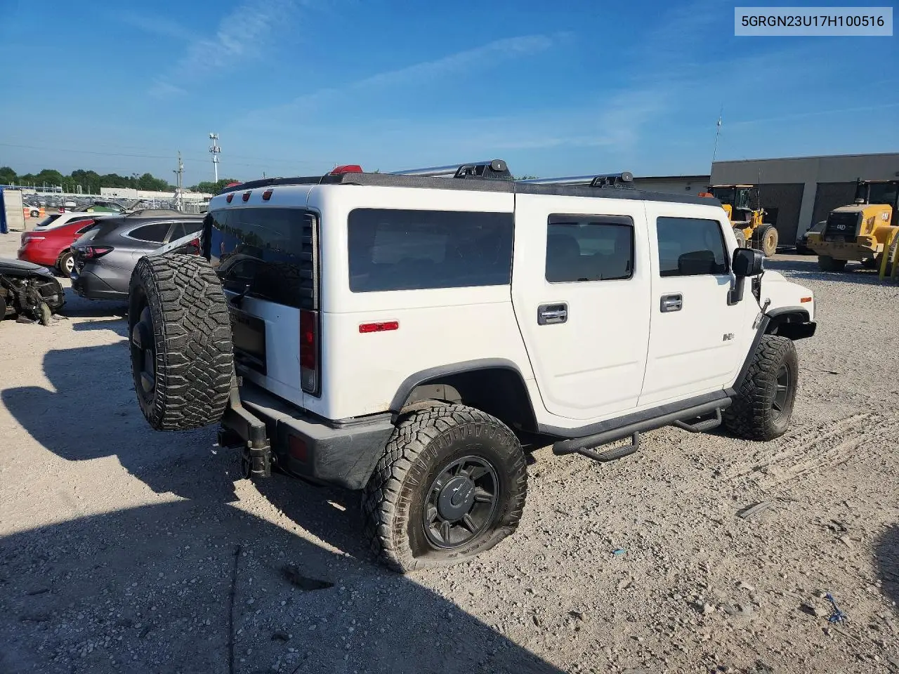 2007 Hummer H2 VIN: 5GRGN23U17H100516 Lot: 60444206