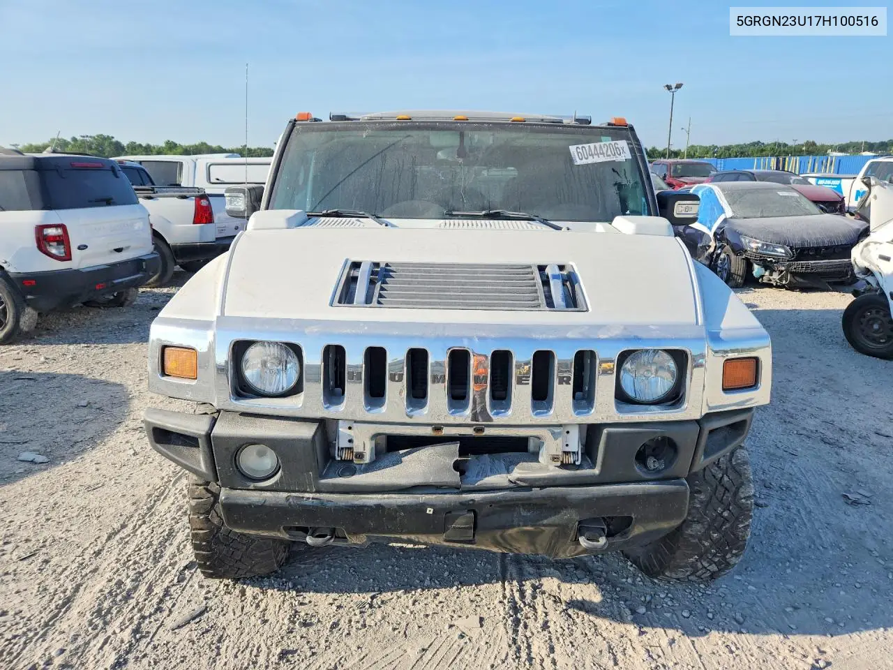 2007 Hummer H2 VIN: 5GRGN23U17H100516 Lot: 60444206
