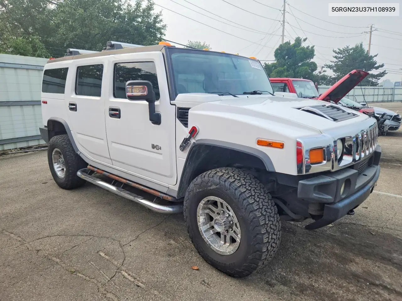 2007 Hummer H2 VIN: 5GRGN23U37H108939 Lot: 61373736
