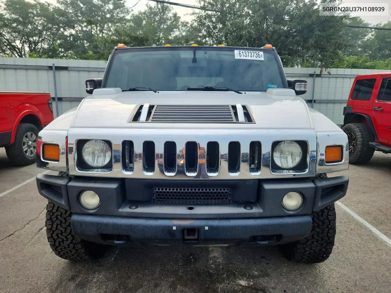 2007 Hummer H2 VIN: 5GRGN23U37H108939 Lot: 61373736