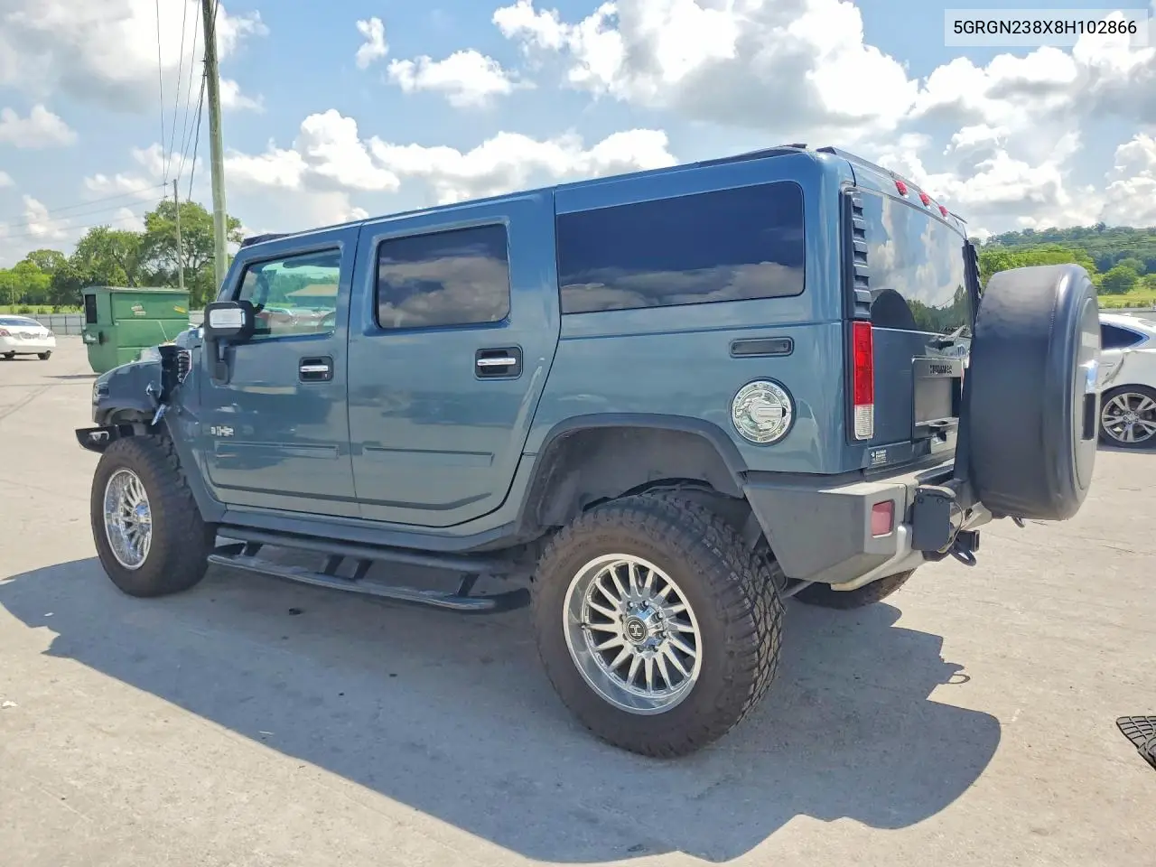 2008 Hummer H2 VIN: 5GRGN238X8H102866 Lot: 61108276