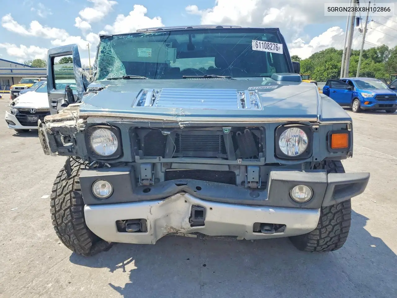 2008 Hummer H2 VIN: 5GRGN238X8H102866 Lot: 61108276