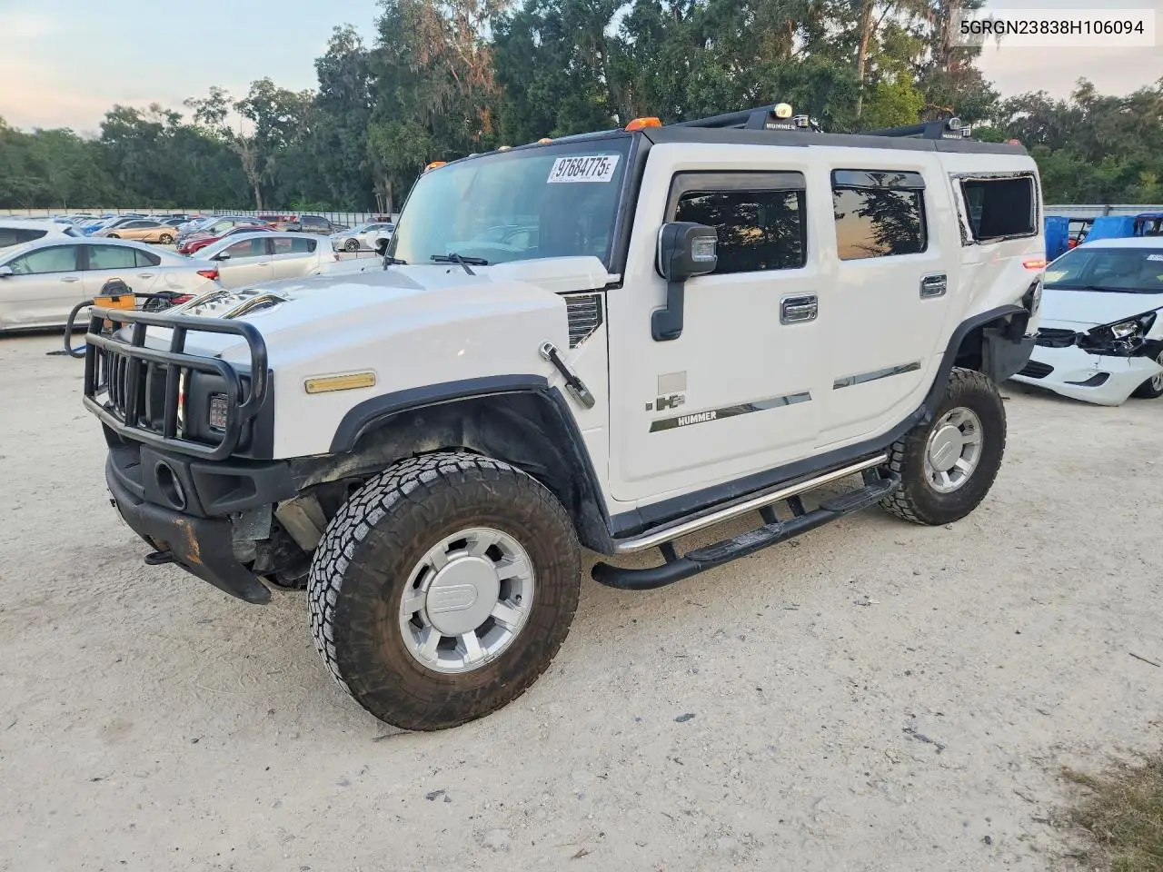 2008 Hummer H2 VIN: 5GRGN23838H106094 Lot: 97684775