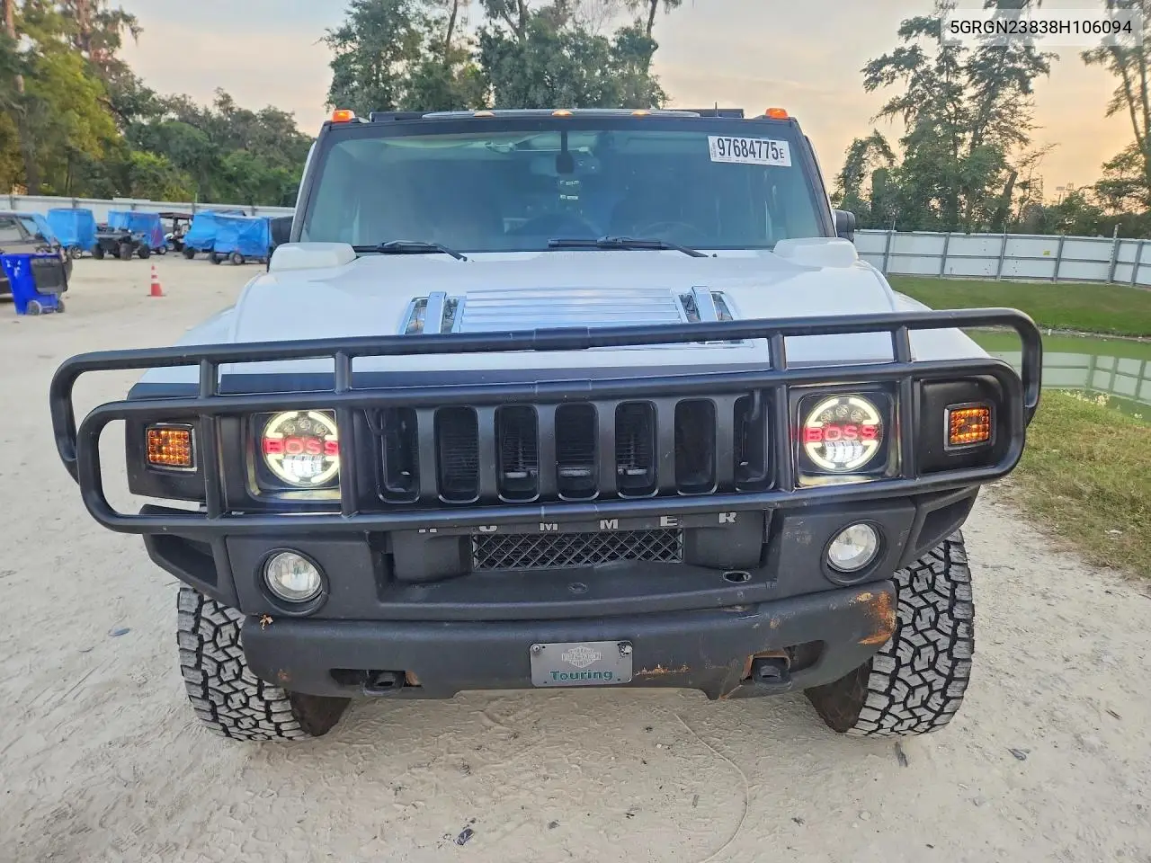 2008 Hummer H2 VIN: 5GRGN23838H106094 Lot: 97684775