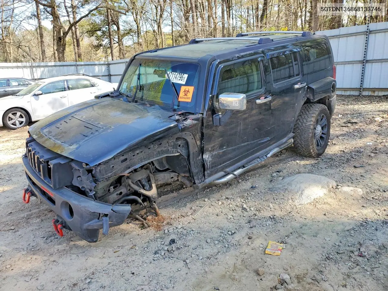 2006 Hummer H3 VIN: 5GTDN136868133746 Lot: 47114796