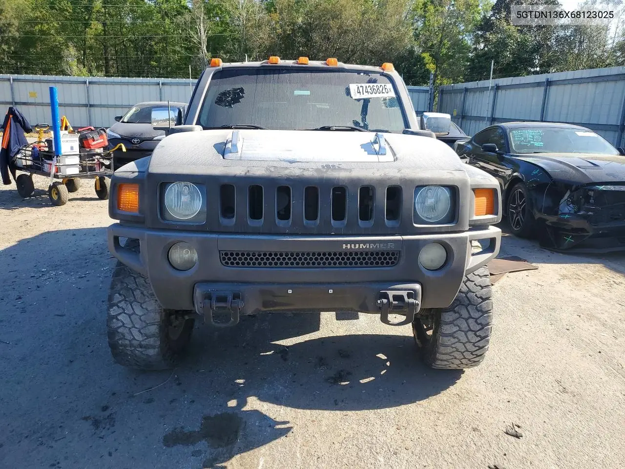 2006 Hummer H3 VIN: 5GTDN136X68123025 Lot: 47436826