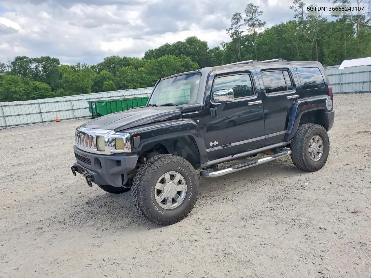 2006 Hummer H3 VIN: 5GTDN136668249107 Lot: 53565246