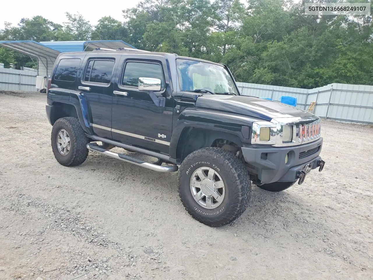 2006 Hummer H3 VIN: 5GTDN136668249107 Lot: 53565246