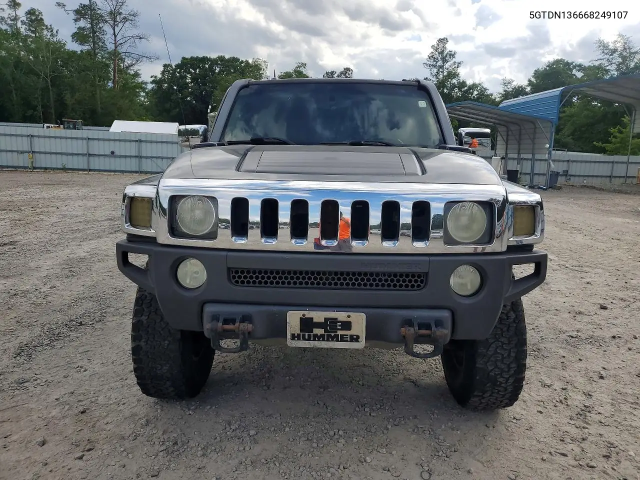 2006 Hummer H3 VIN: 5GTDN136668249107 Lot: 53565246