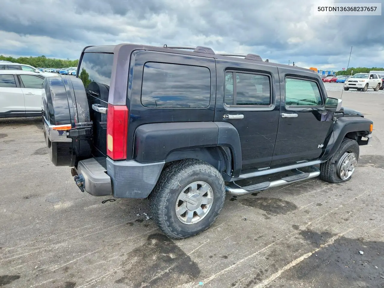 2006 Hummer H3 VIN: 5GTDN136368237657 Lot: 55721636
