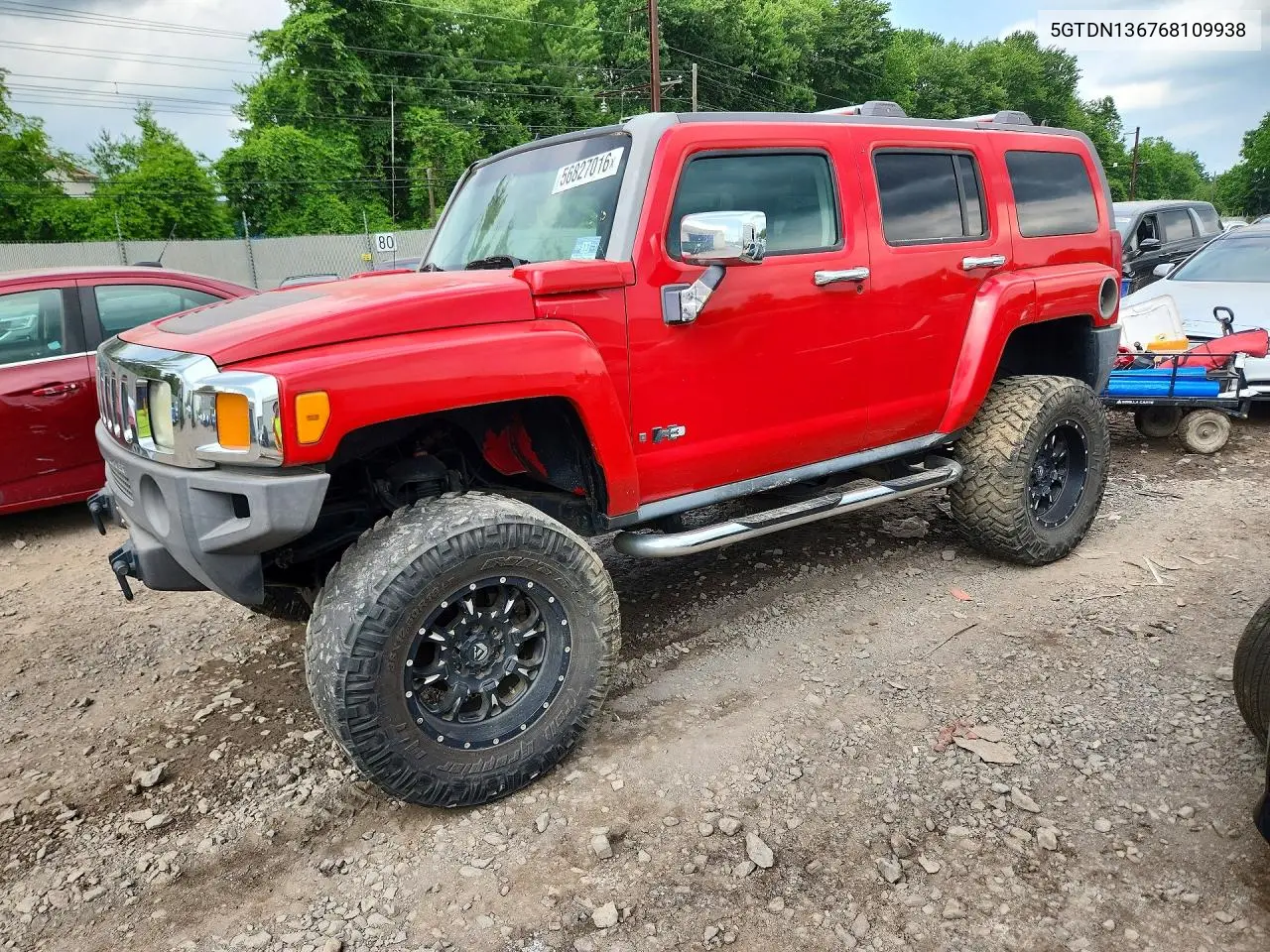 2006 Hummer H3 X VIN: 5GTDN136768109938 Lot: 56827016