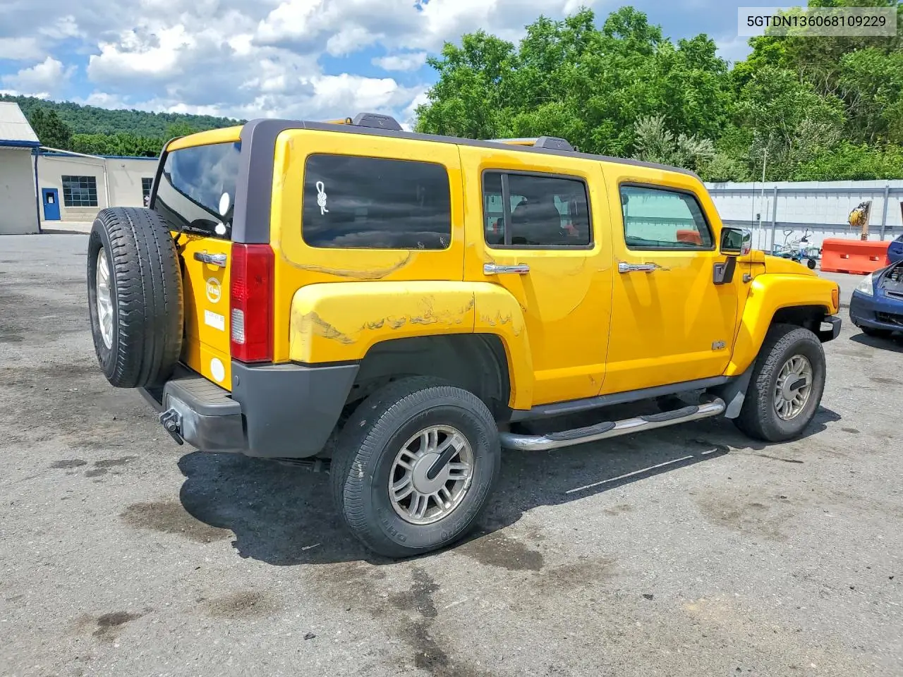 2006 Hummer H3 VIN: 5GTDN136068109229 Lot: 58250146
