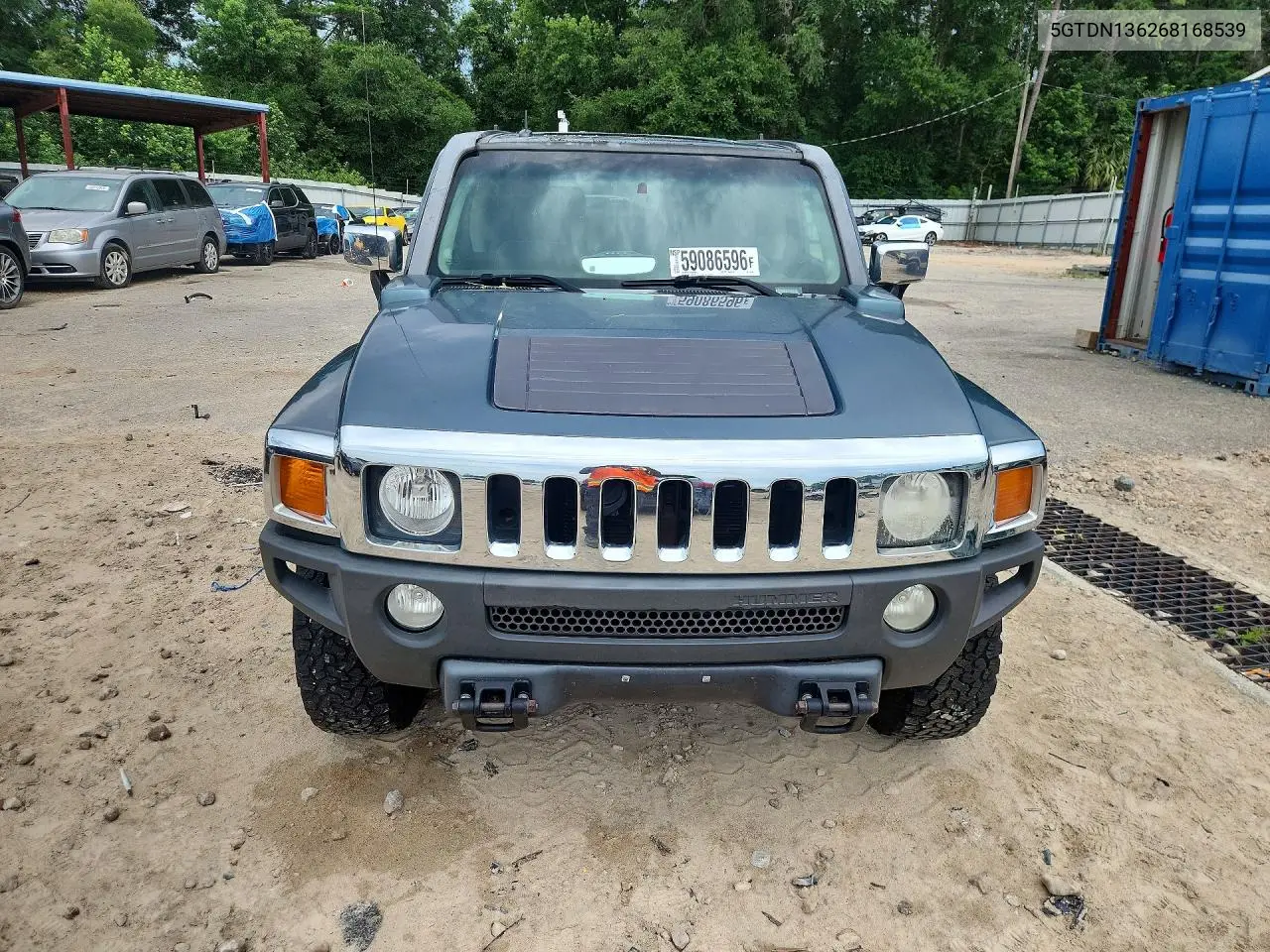2006 Hummer H3 VIN: 5GTDN136268168539 Lot: 59086596