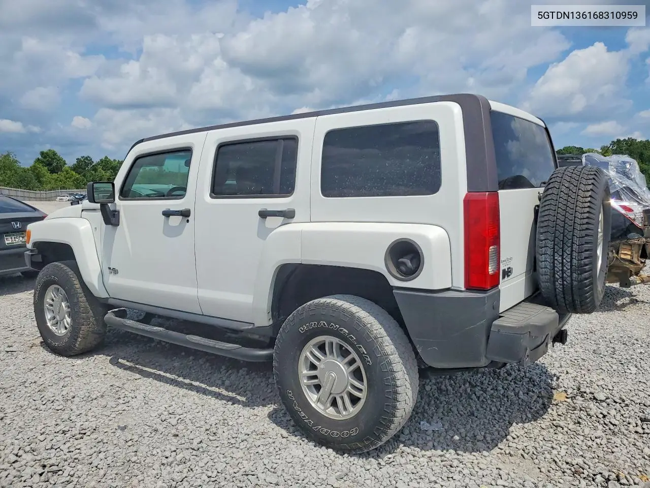 2006 Hummer H3 VIN: 5GTDN136168310959 Lot: 59353356
