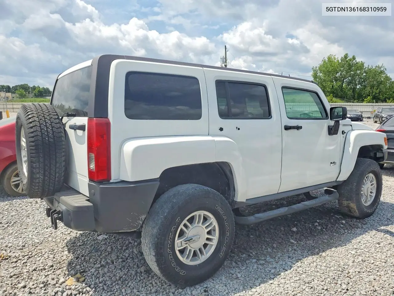 2006 Hummer H3 VIN: 5GTDN136168310959 Lot: 59353356