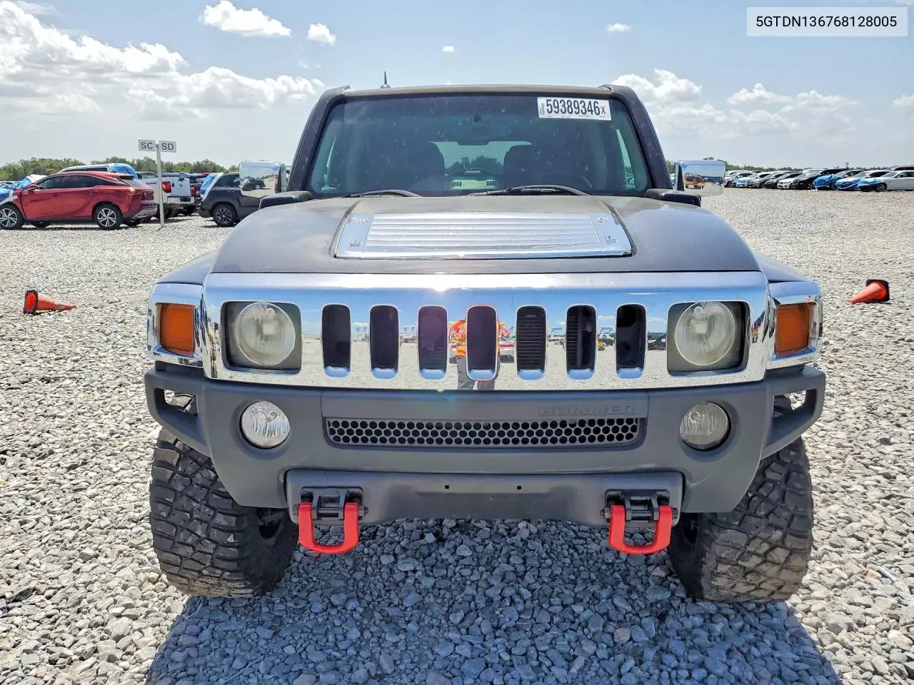 2006 Hummer H3 VIN: 5GTDN136768128005 Lot: 59389346
