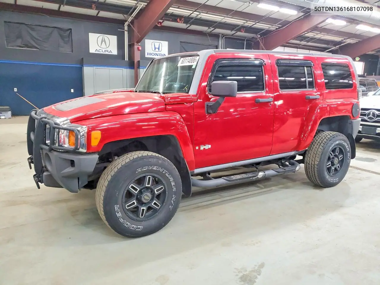 2006 Hummer H3 VIN: 5GTDN136168107098 Lot: 60114886