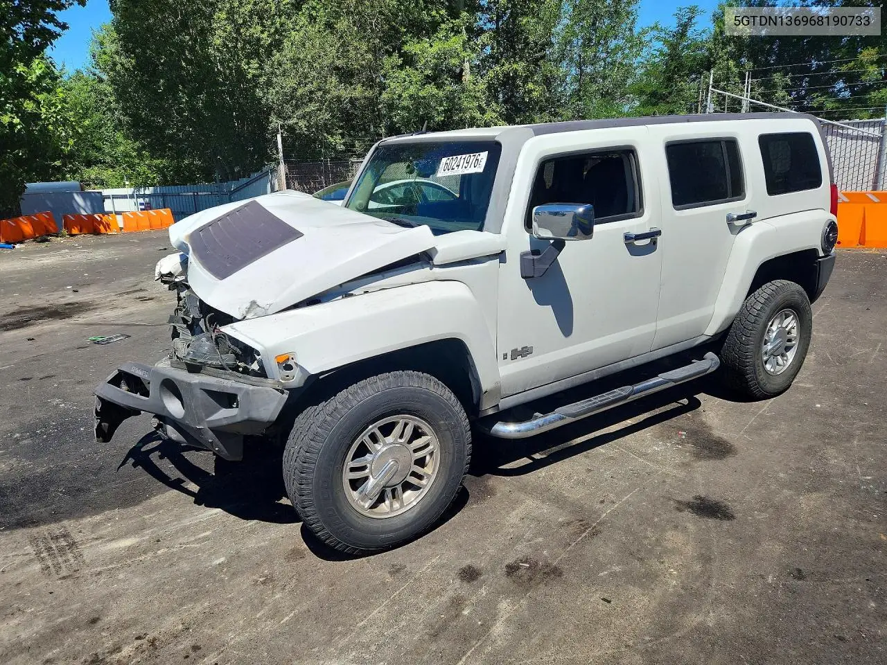2006 Hummer H3 VIN: 5GTDN136968190733 Lot: 60241976