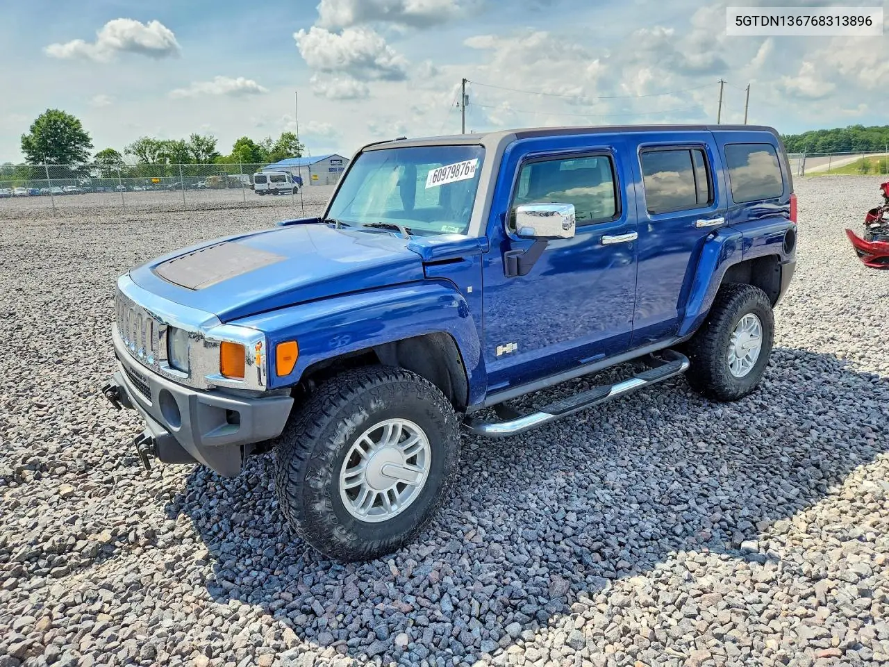 2006 Hummer H3 VIN: 5GTDN136768313896 Lot: 60979876