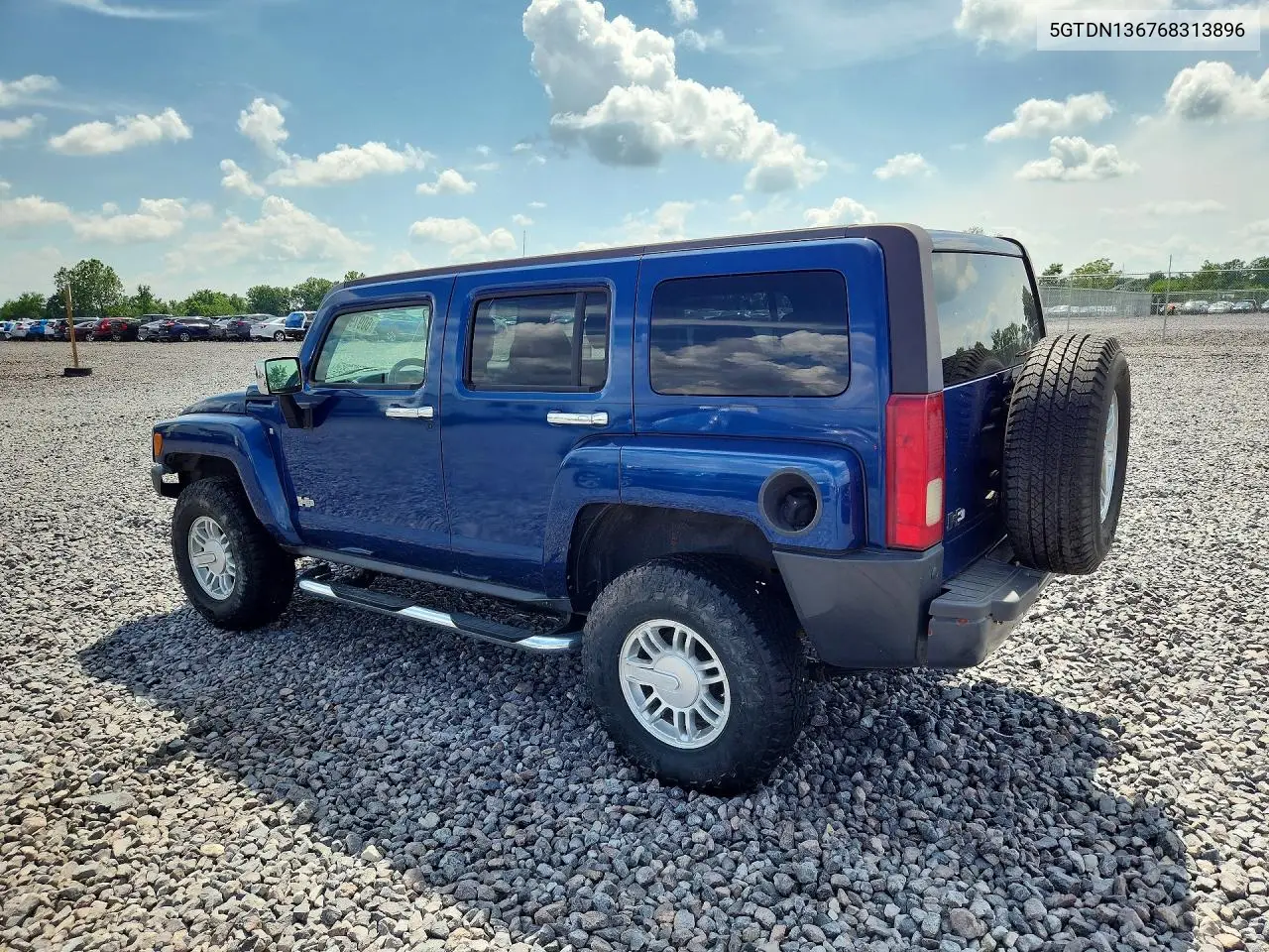 2006 Hummer H3 VIN: 5GTDN136768313896 Lot: 60979876