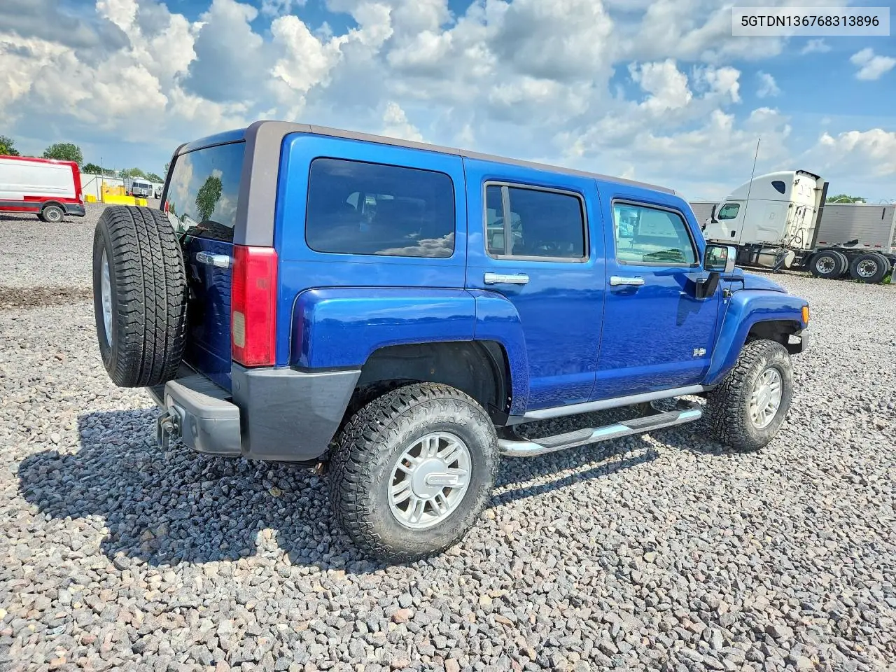 2006 Hummer H3 VIN: 5GTDN136768313896 Lot: 60979876
