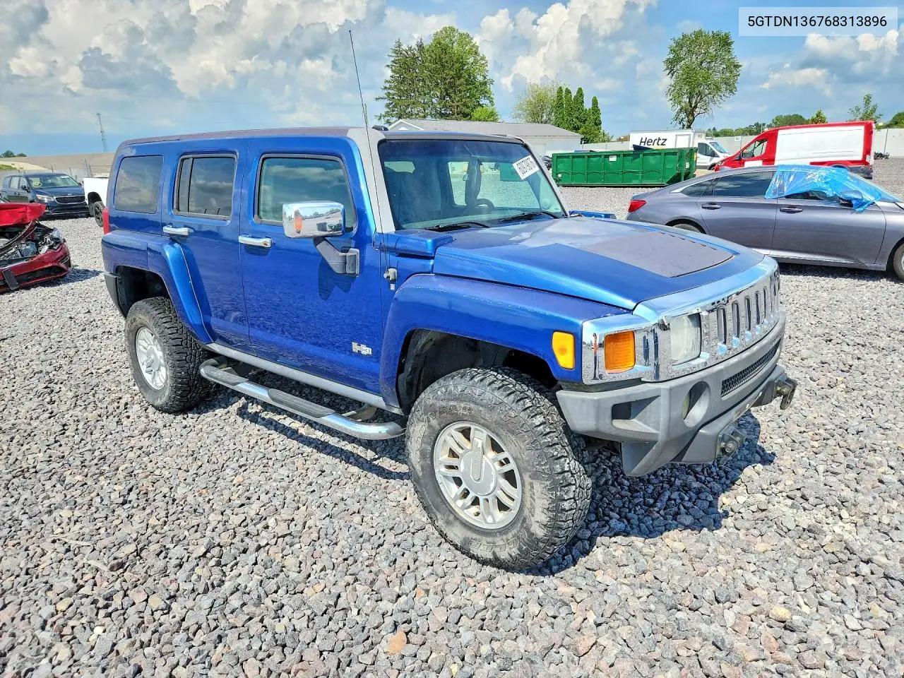 2006 Hummer H3 VIN: 5GTDN136768313896 Lot: 60979876