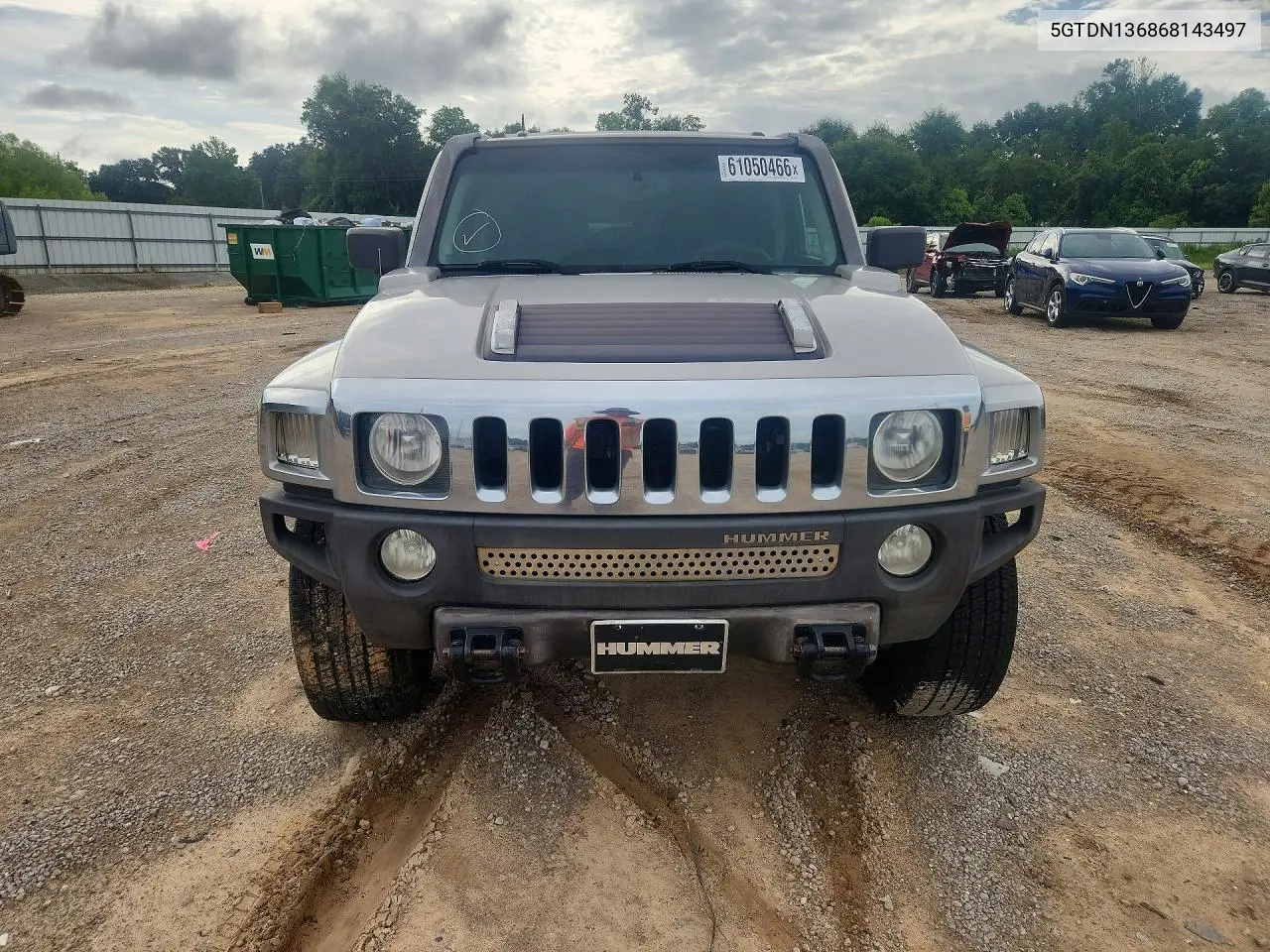 2006 Hummer H3 VIN: 5GTDN136868143497 Lot: 61050466