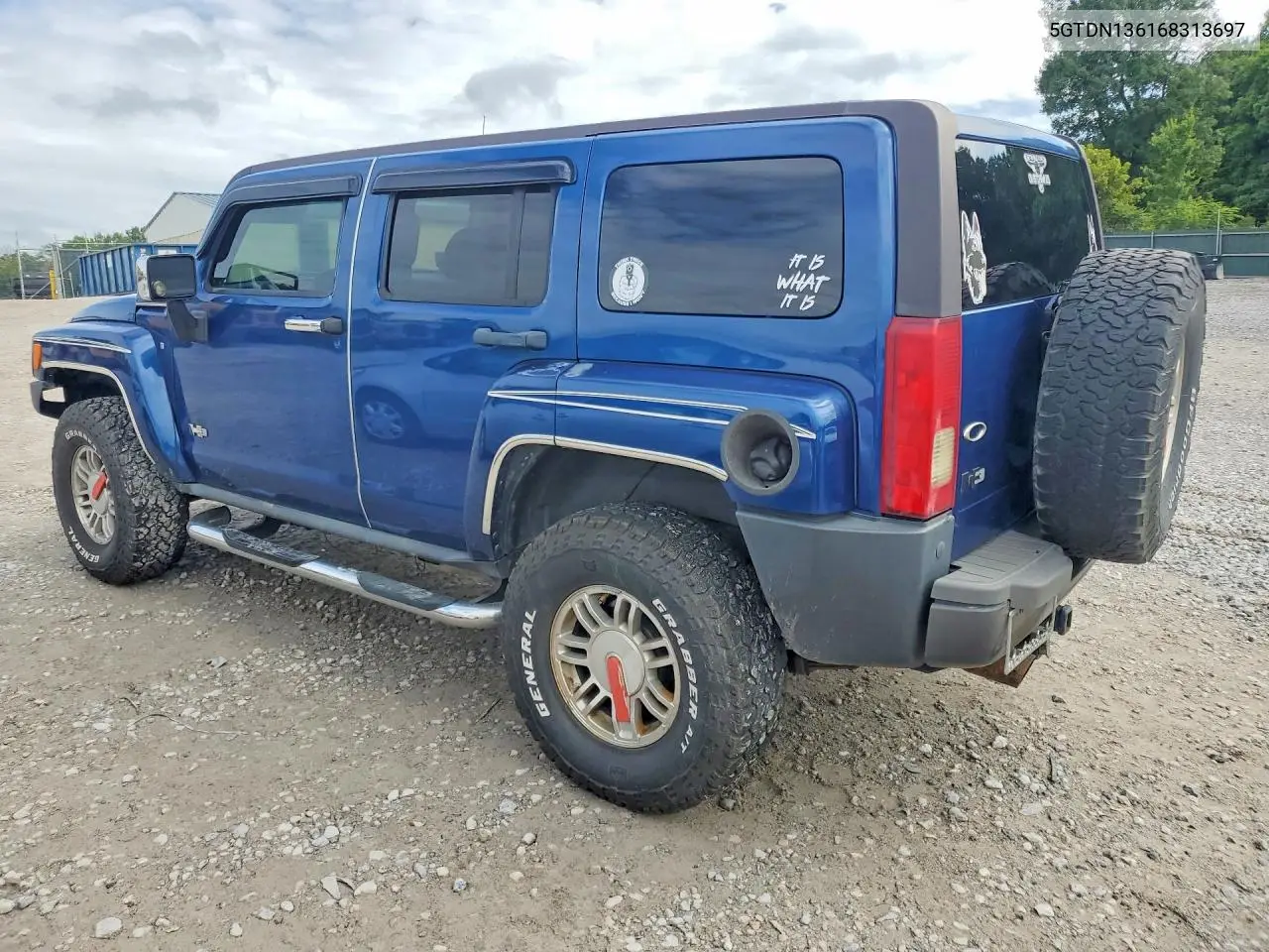 2006 Hummer H3 VIN: 5GTDN136168313697 Lot: 61233646