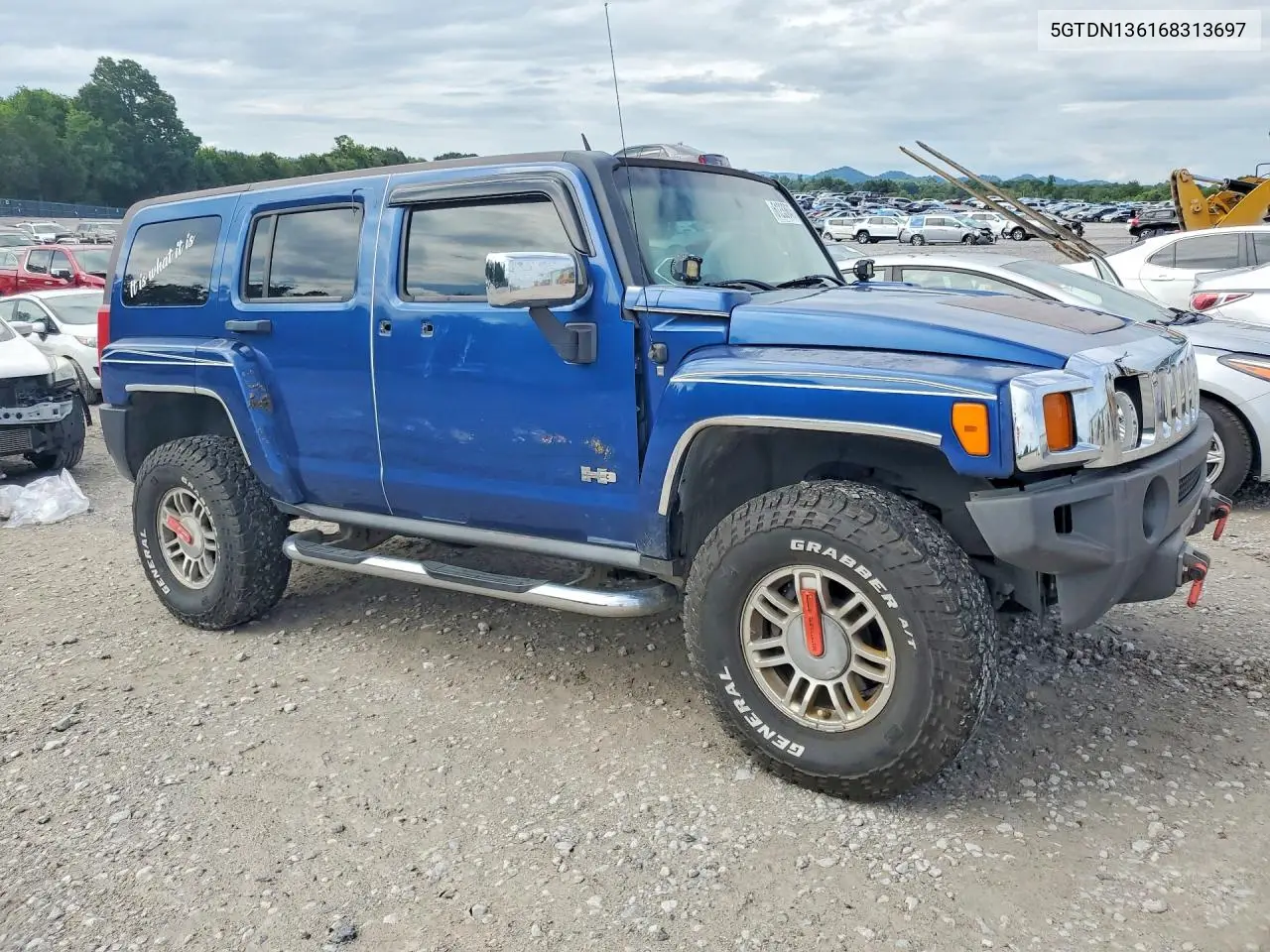 2006 Hummer H3 VIN: 5GTDN136168313697 Lot: 61233646