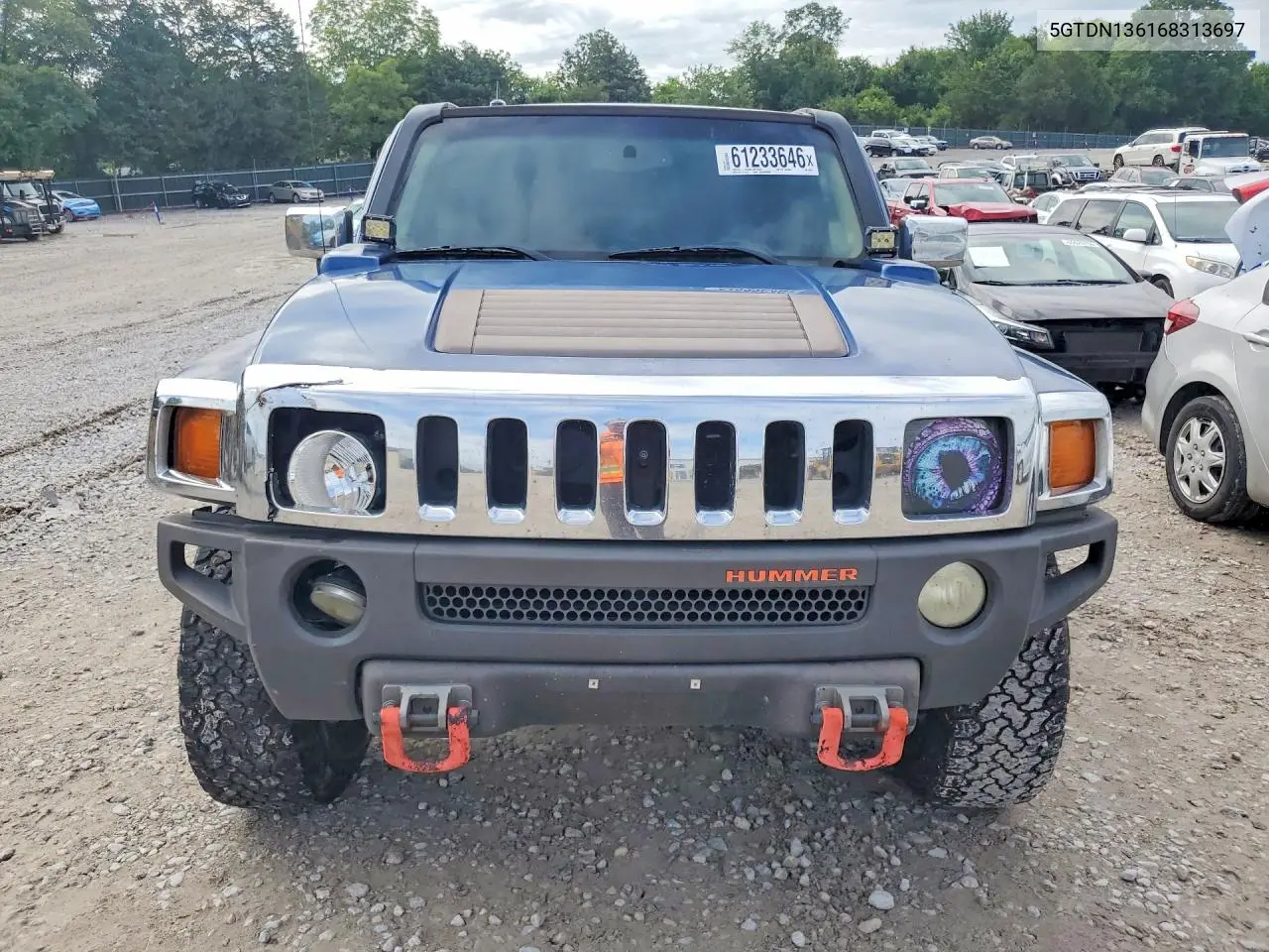 2006 Hummer H3 VIN: 5GTDN136168313697 Lot: 61233646