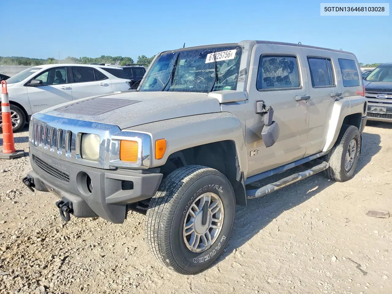 2006 Hummer H3 VIN: 5GTDN136468103028 Lot: 61325756