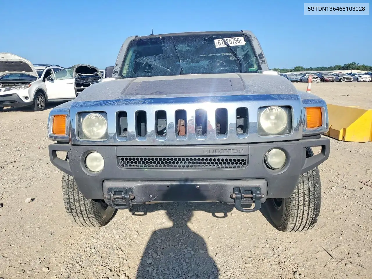 2006 Hummer H3 VIN: 5GTDN136468103028 Lot: 61325756