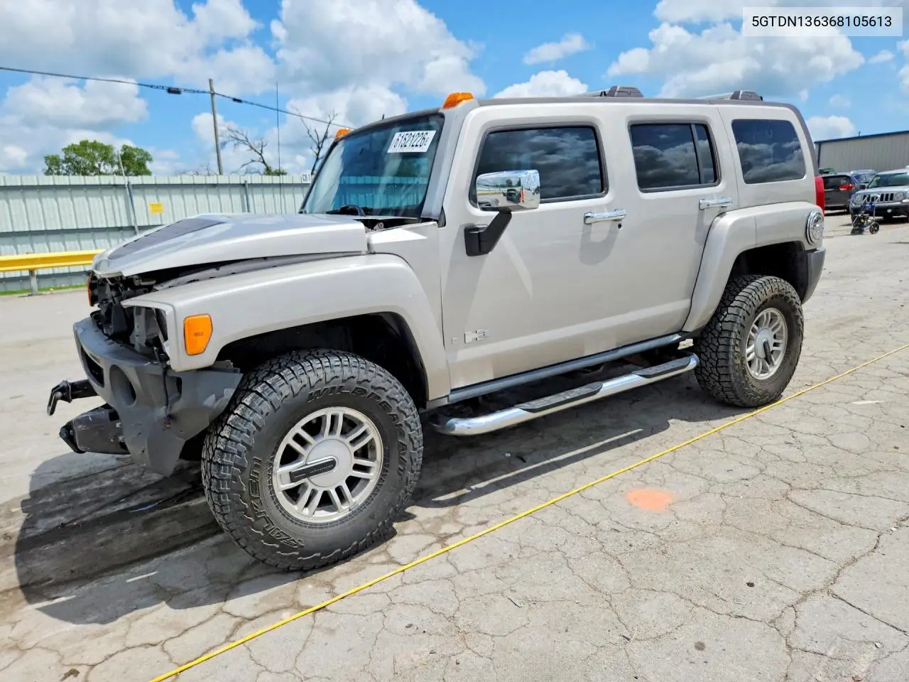 2006 Hummer H3 VIN: 5GTDN136368105613 Lot: 61521226