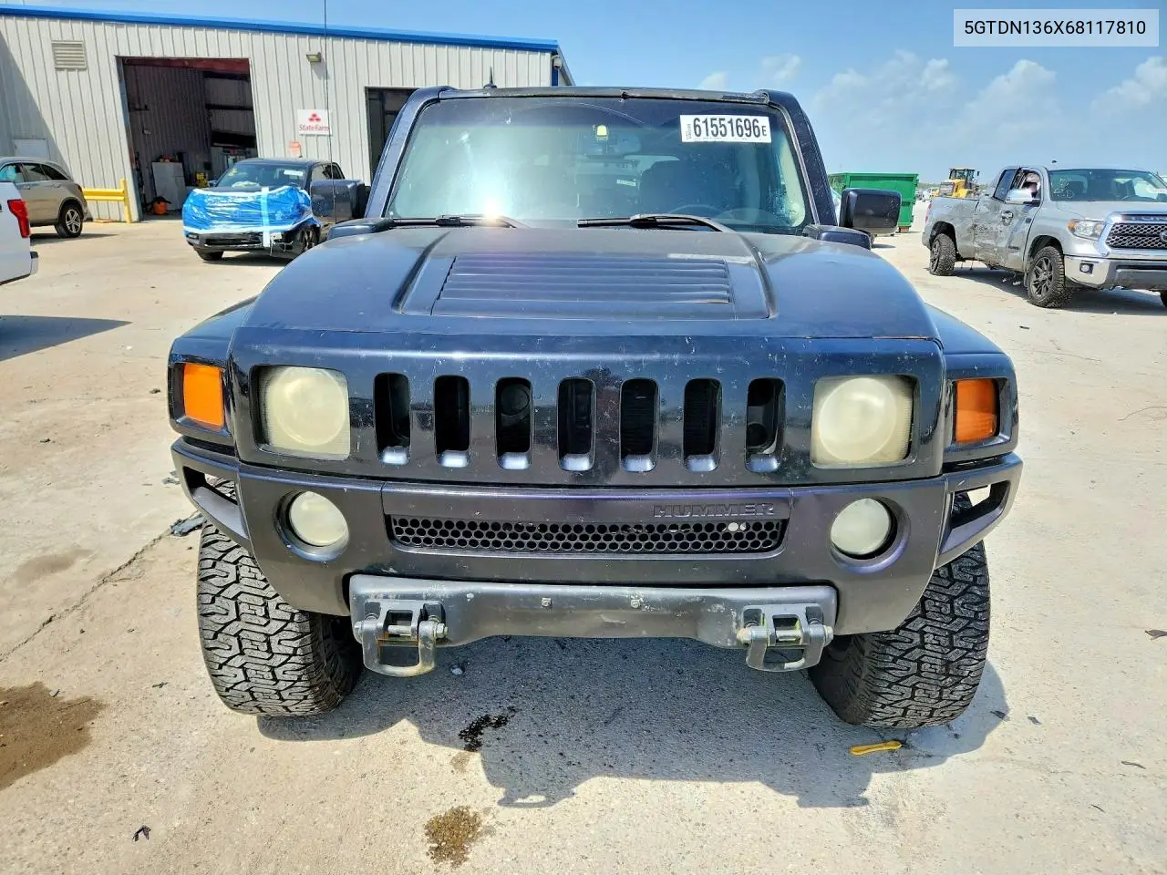 2006 Hummer H3 VIN: 5GTDN136X68117810 Lot: 61551696
