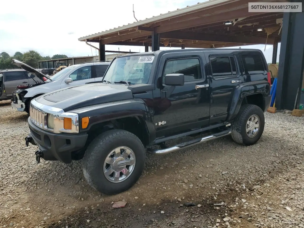 2006 Hummer H3 VIN: 5GTDN136X68127687 Lot: 66087505