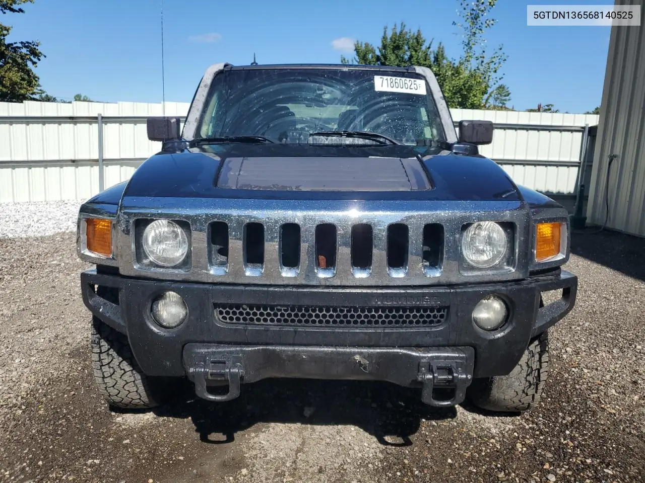 2006 Hummer H3 VIN: 5GTDN136568140525 Lot: 71860625