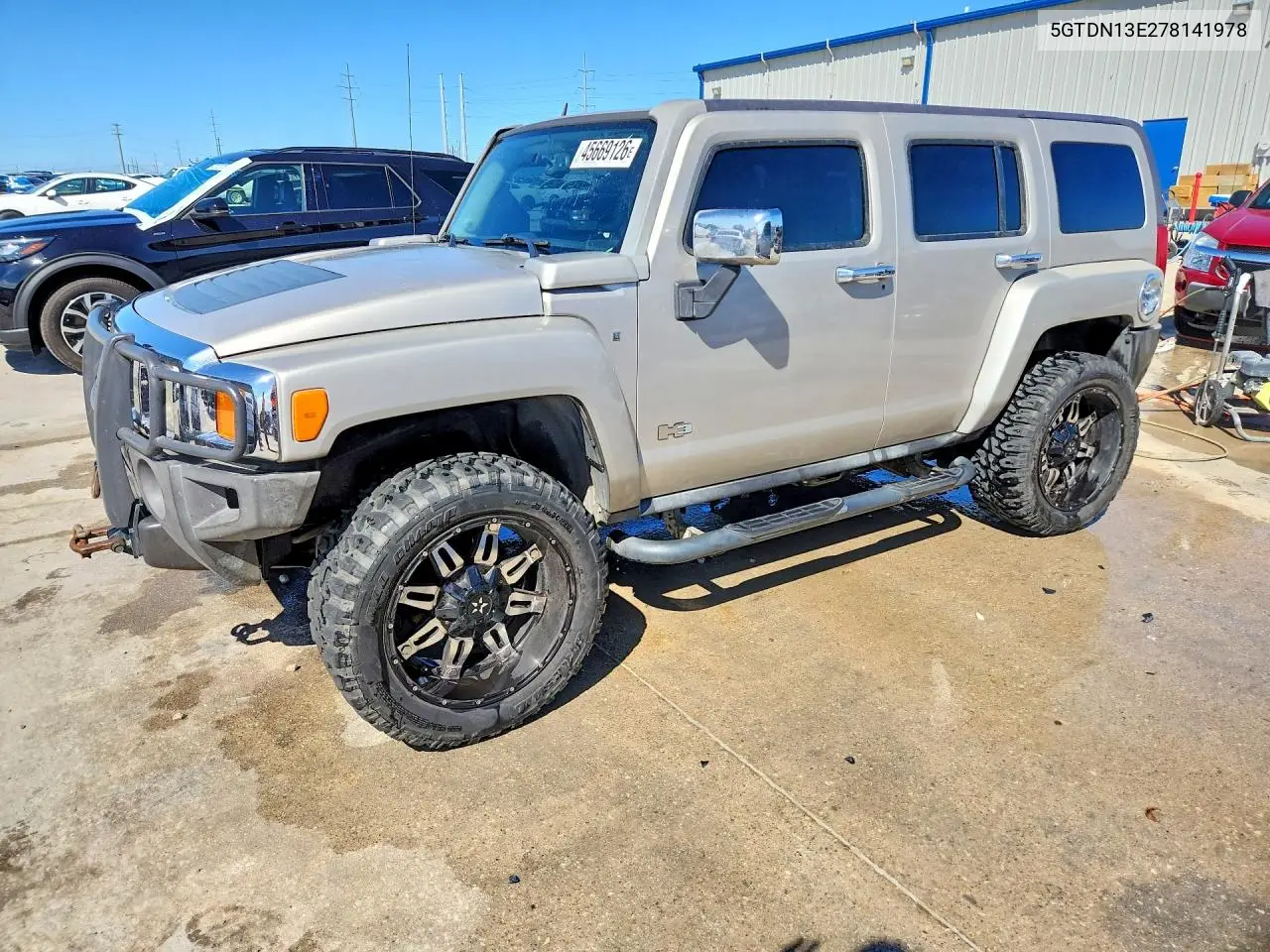 2007 Hummer H3 VIN: 5GTDN13E278141978 Lot: 45669126