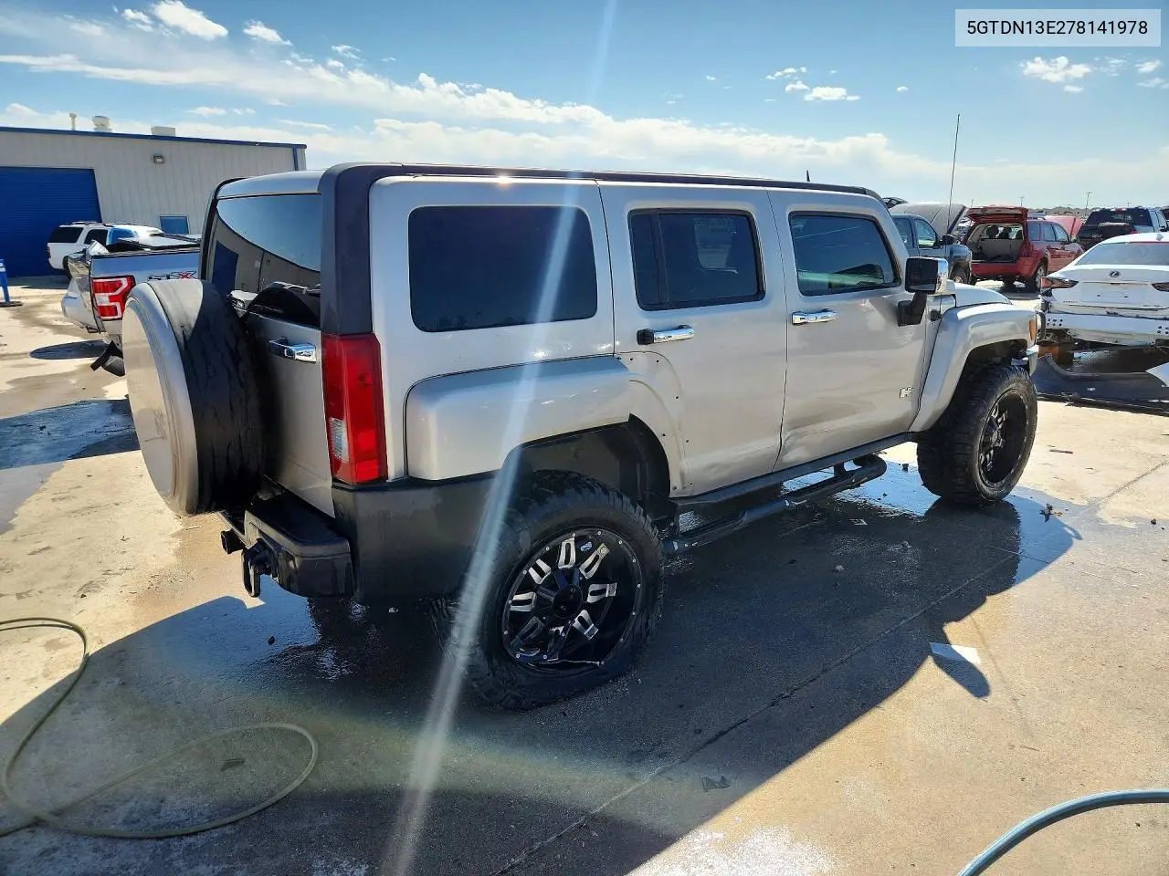 2007 Hummer H3 VIN: 5GTDN13E278141978 Lot: 45669126