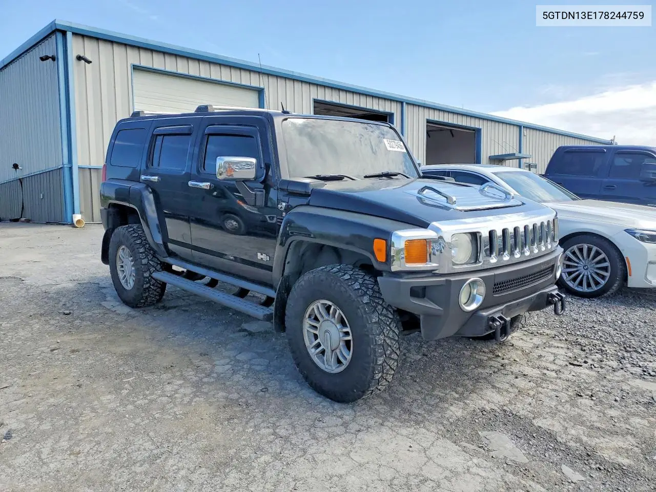 2007 Hummer H3 VIN: 5GTDN13E178244759 Lot: 50279456