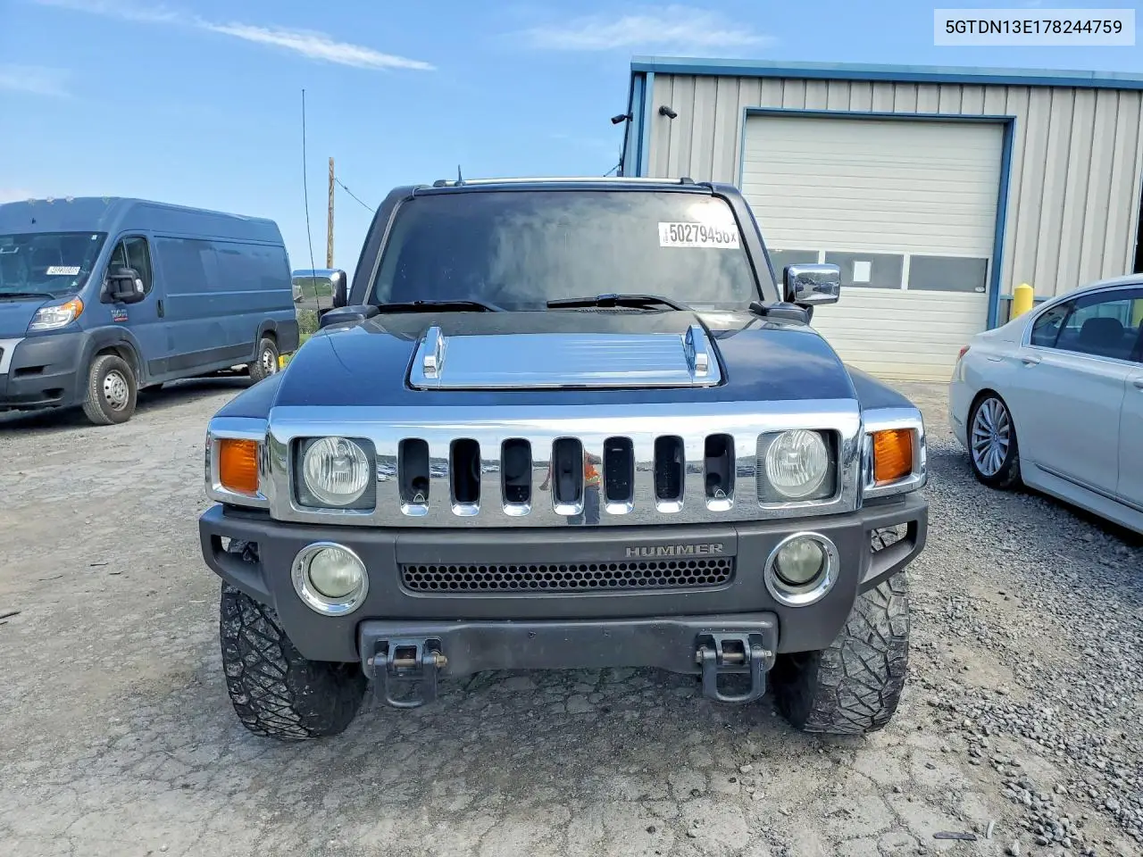 2007 Hummer H3 VIN: 5GTDN13E178244759 Lot: 50279456
