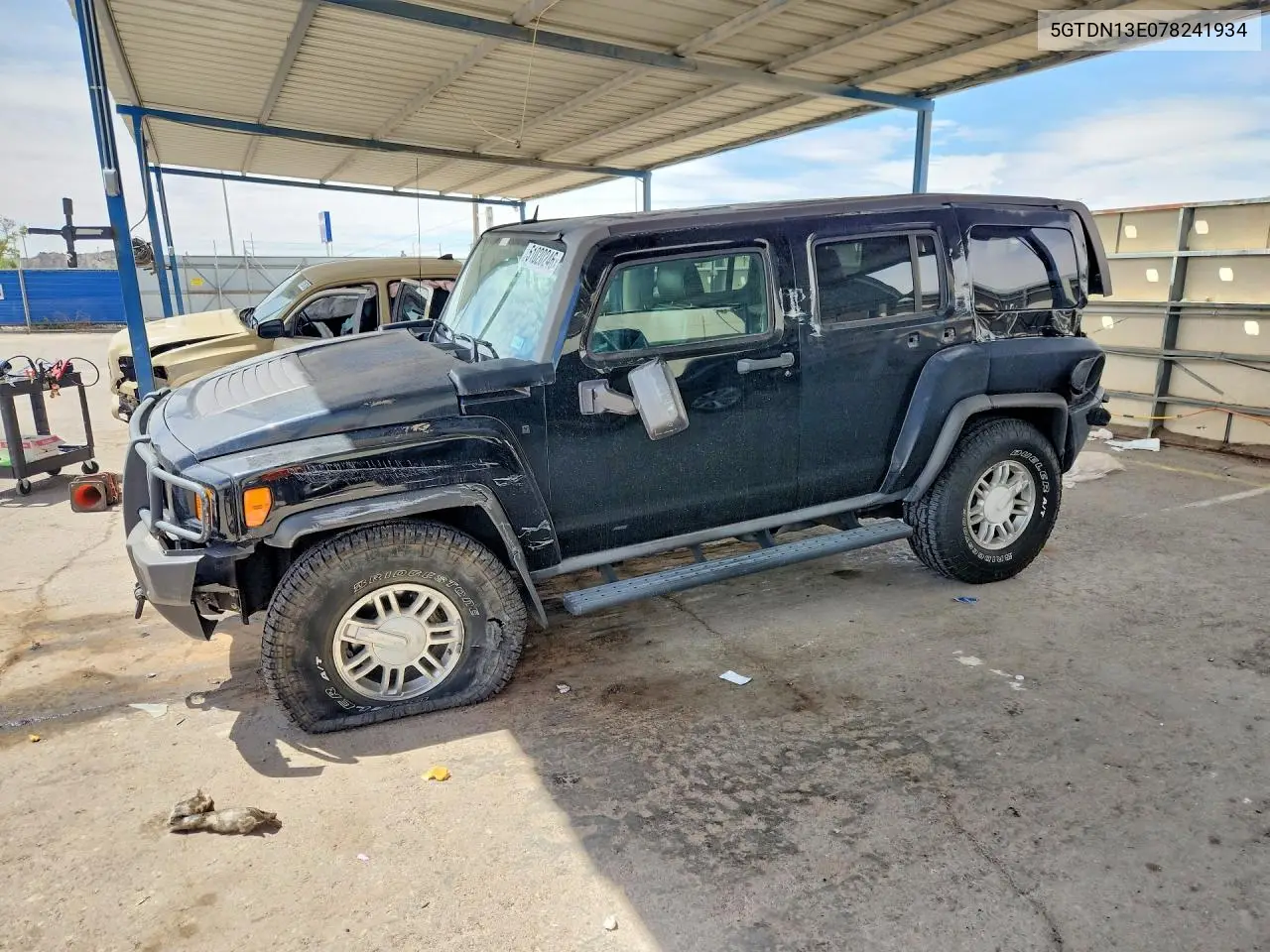 2007 Hummer H3 VIN: 5GTDN13E078241934 Lot: 51020246