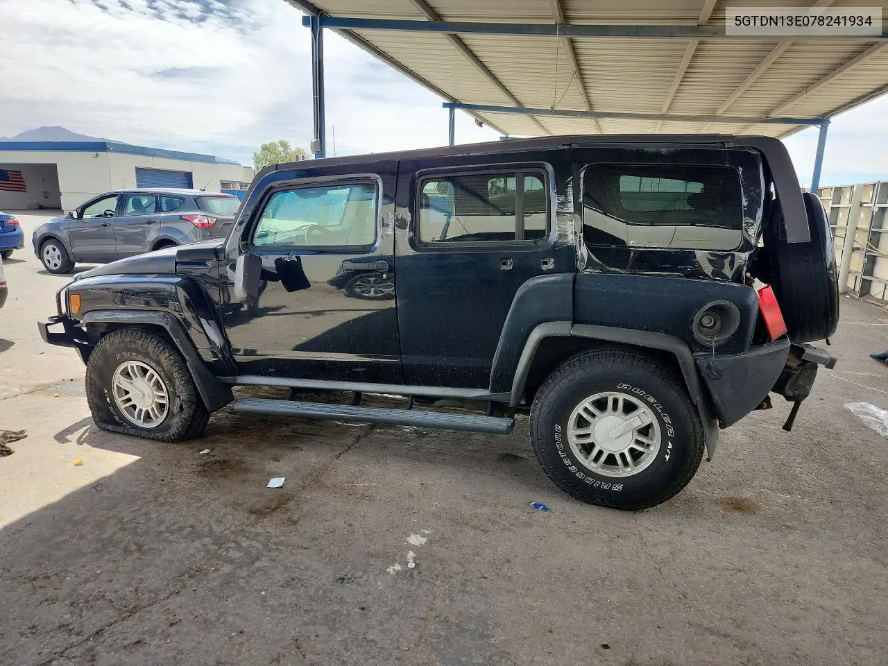 2007 Hummer H3 VIN: 5GTDN13E078241934 Lot: 51020246