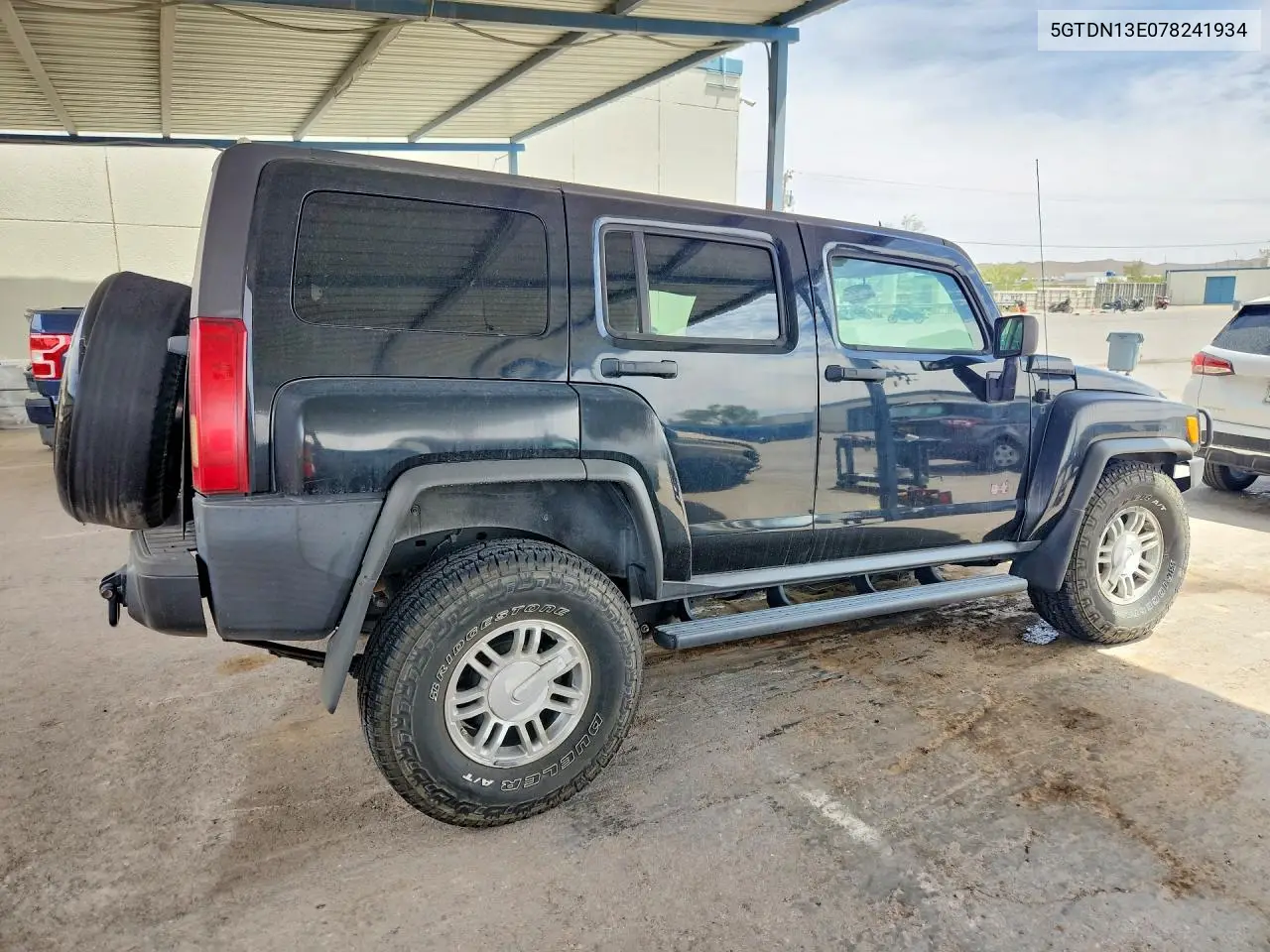 2007 Hummer H3 VIN: 5GTDN13E078241934 Lot: 51020246